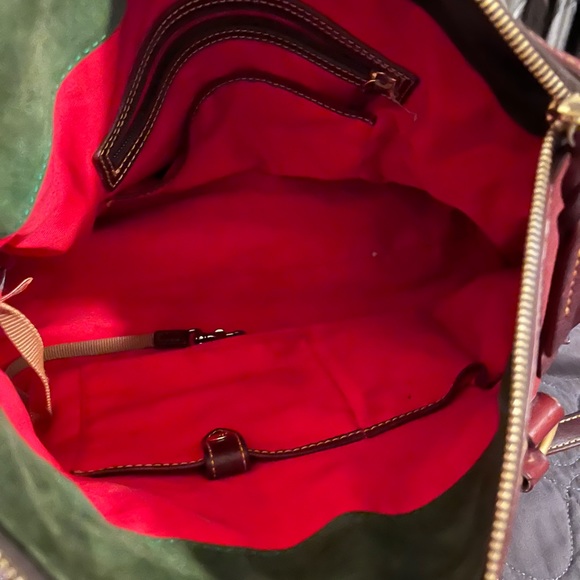 Dooney & Bourke Florentine LARGE Satchel in burgundy color EUC - Picture 7 of 13